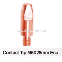 M6*28*1.2mm Contact Tips E-cu